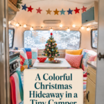 Turning a Tiny Camper into a Cozy Christmas Hideaway