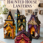 Vintage Paper-Theater Haunted House Lanterns