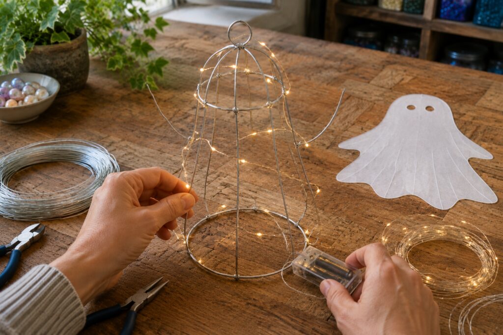 Wiring the ghost lantern armature