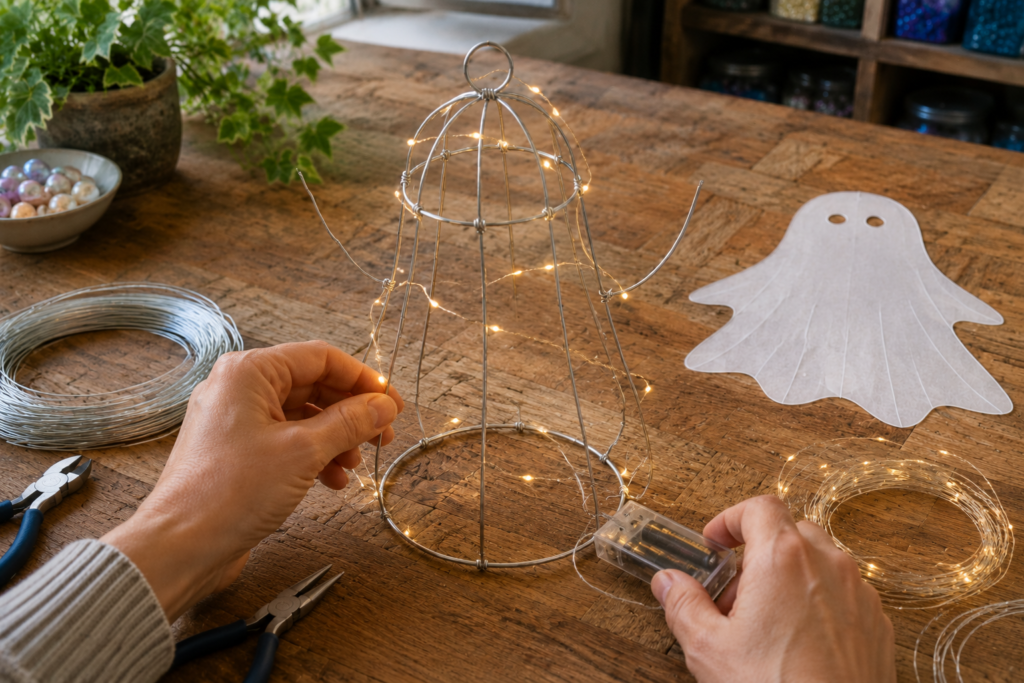 Wiring the ghost lantern armature