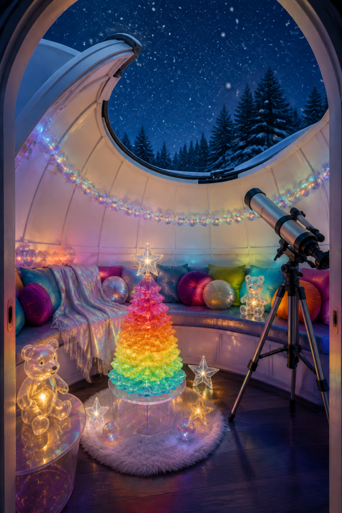 Cozy Christmas Home Observatory
