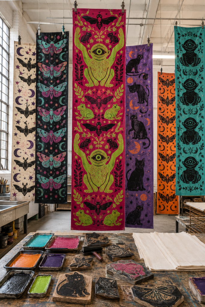 Creature print Halloween banners DIY