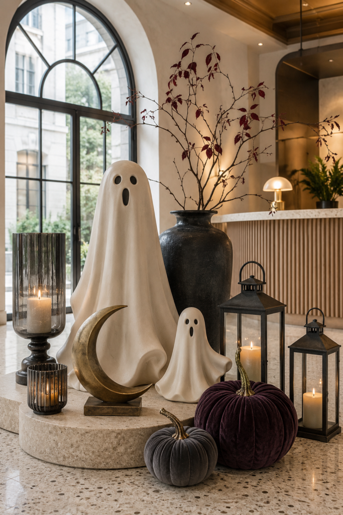 Halloween decor hotel lobby collection