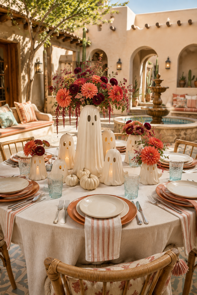 Ivory Ghost Adobe Courtyard Brunch