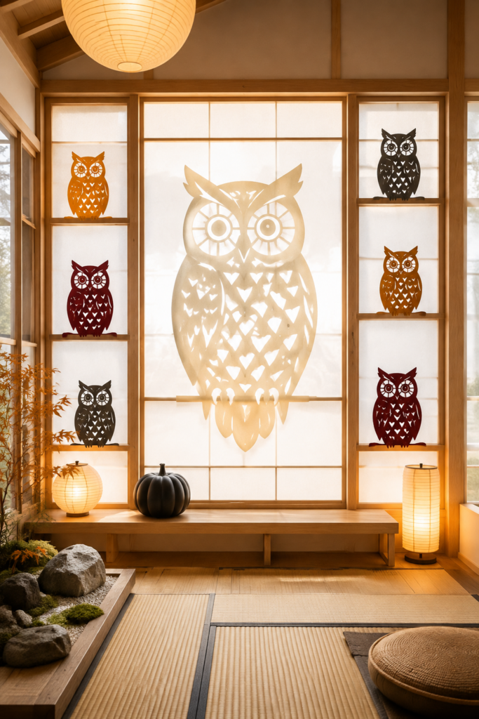 Luminous Owl Window Gallery
