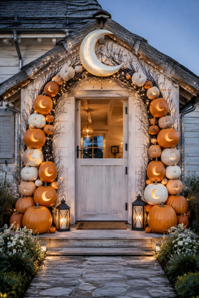 Pumpkin Moon Arch Cottage Entry