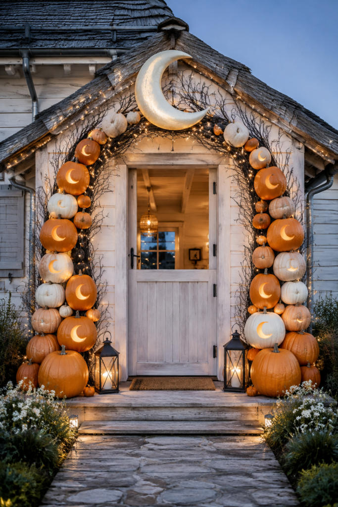 Pumpkin Moon Arch Cottage Entry
