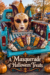 A Masquerade of Halloween Treats with jewel tone candy bags plum fabric and copper pumpkins