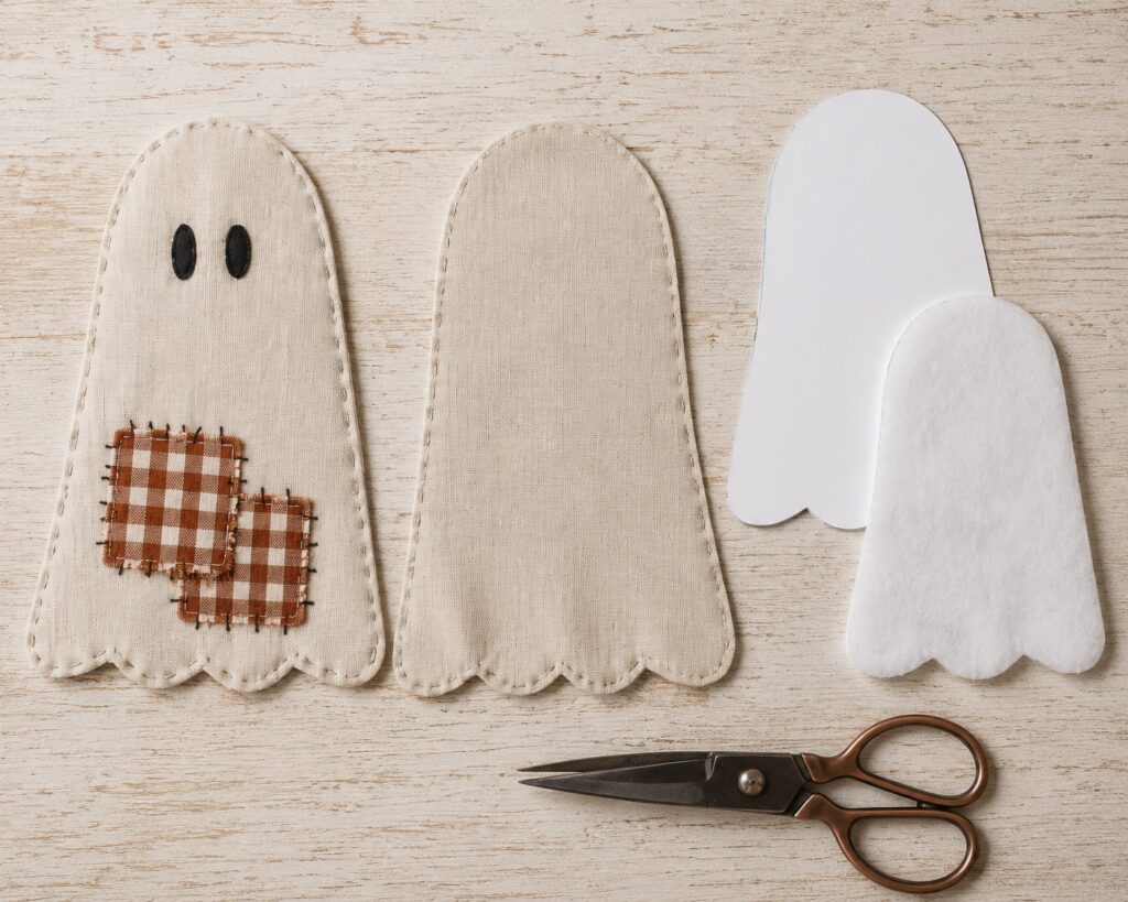 Linen ghost panels and gingham patches