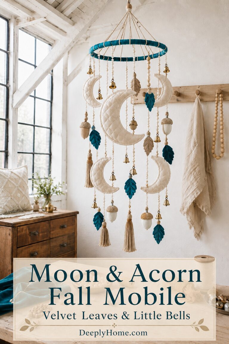 Moon and Acorn Fall Mobile